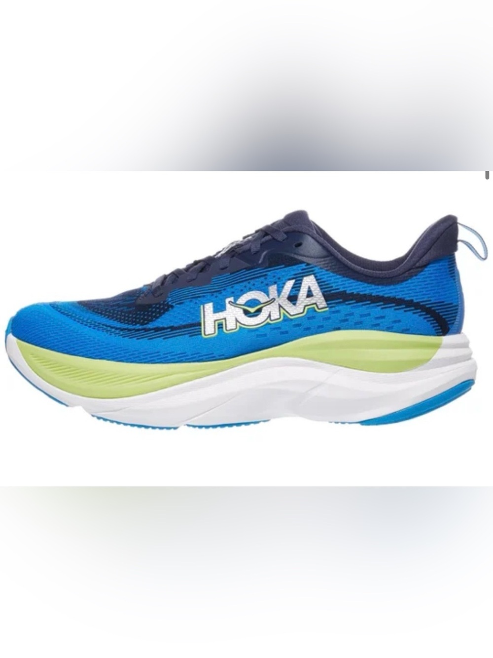 HOKA Skyflow Running Sneakers Men’s Size 11D Blue-Lime Green Shoes